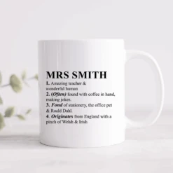 Teacher Personalised Definition Mug