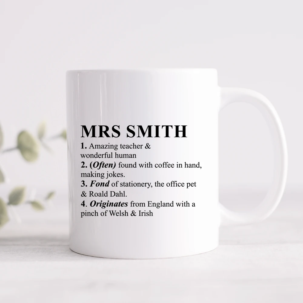 Teacher Personalised Definition Mug