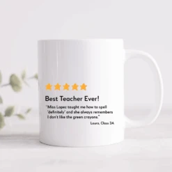 Teacher Rating Review Personalised Mug