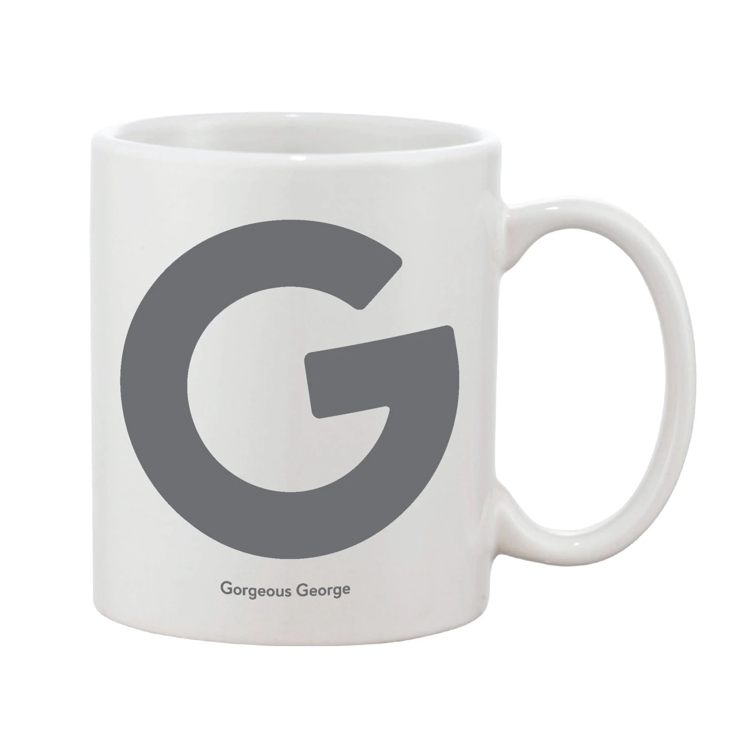 Bold Initial Mug (Personalised Message Optional - Various Colours) - Image 3