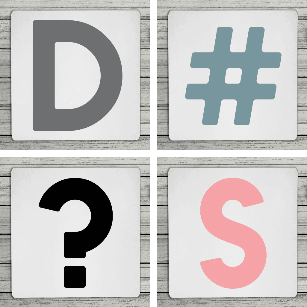 Bold Personalised Initial Coaster (Mix & Match Colours)