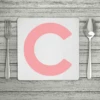 Bold Personalised Initial Placemat (Mix & Match Colours)