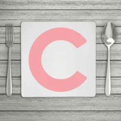 Bold Personalised Initial Placemat (Mix & Match Colours)