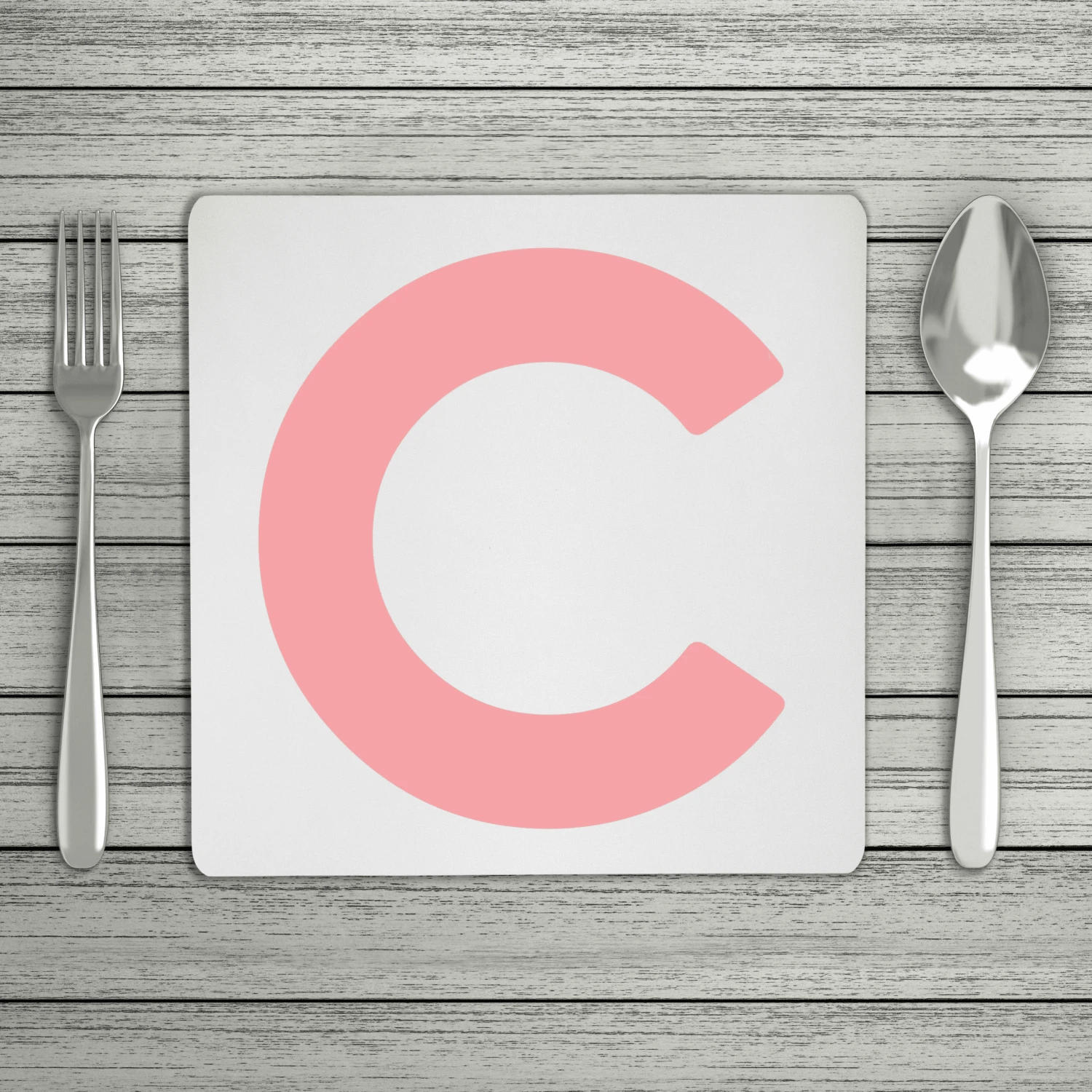 Bold Personalised Initial Placemat (Mix & Match Colours)