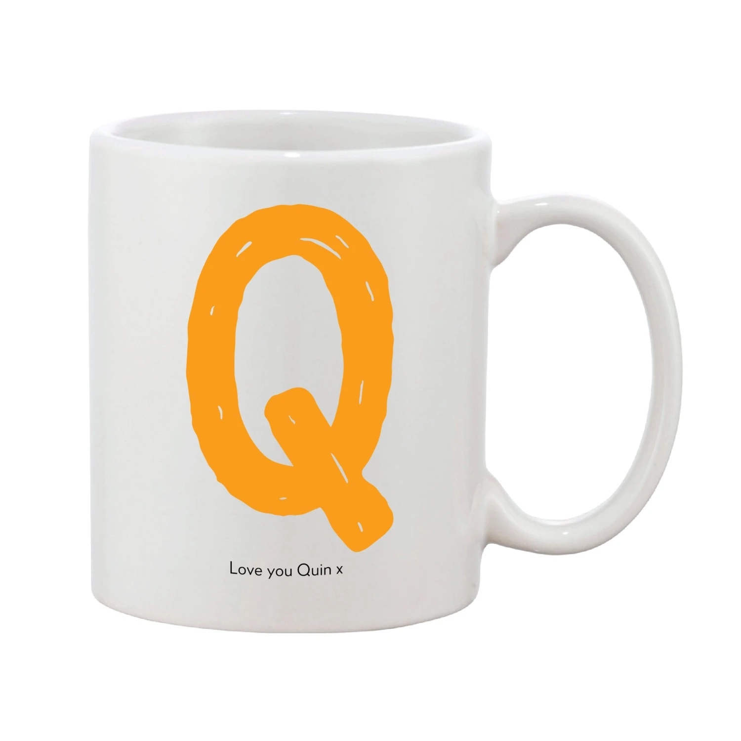 Bright & Bubbly Initial Mug (Personalised Message Optional - Various Colours) - Image 5