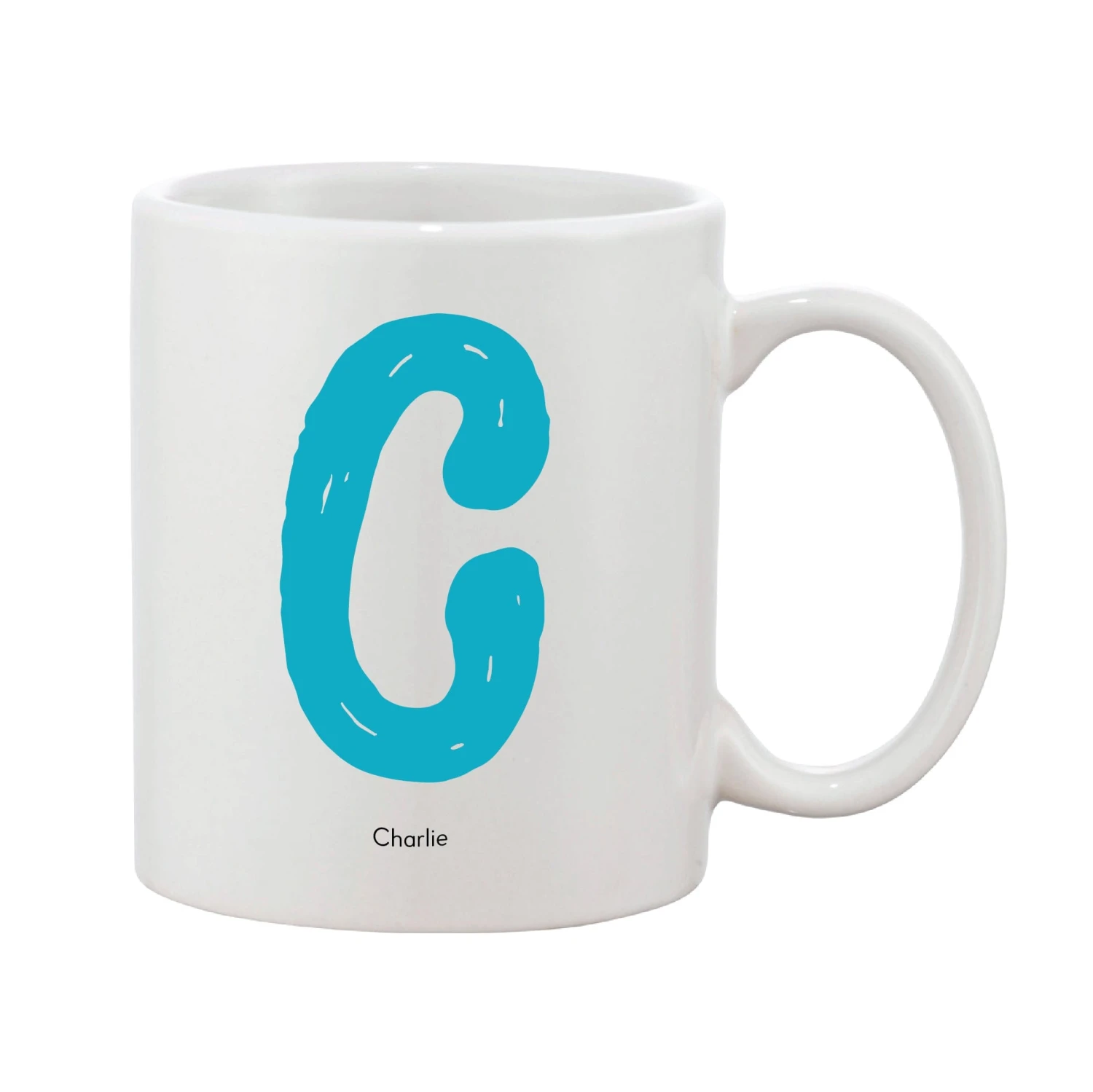Bright & Bubbly Initial Mug (Personalised Message Optional - Various Colours) - Image 4