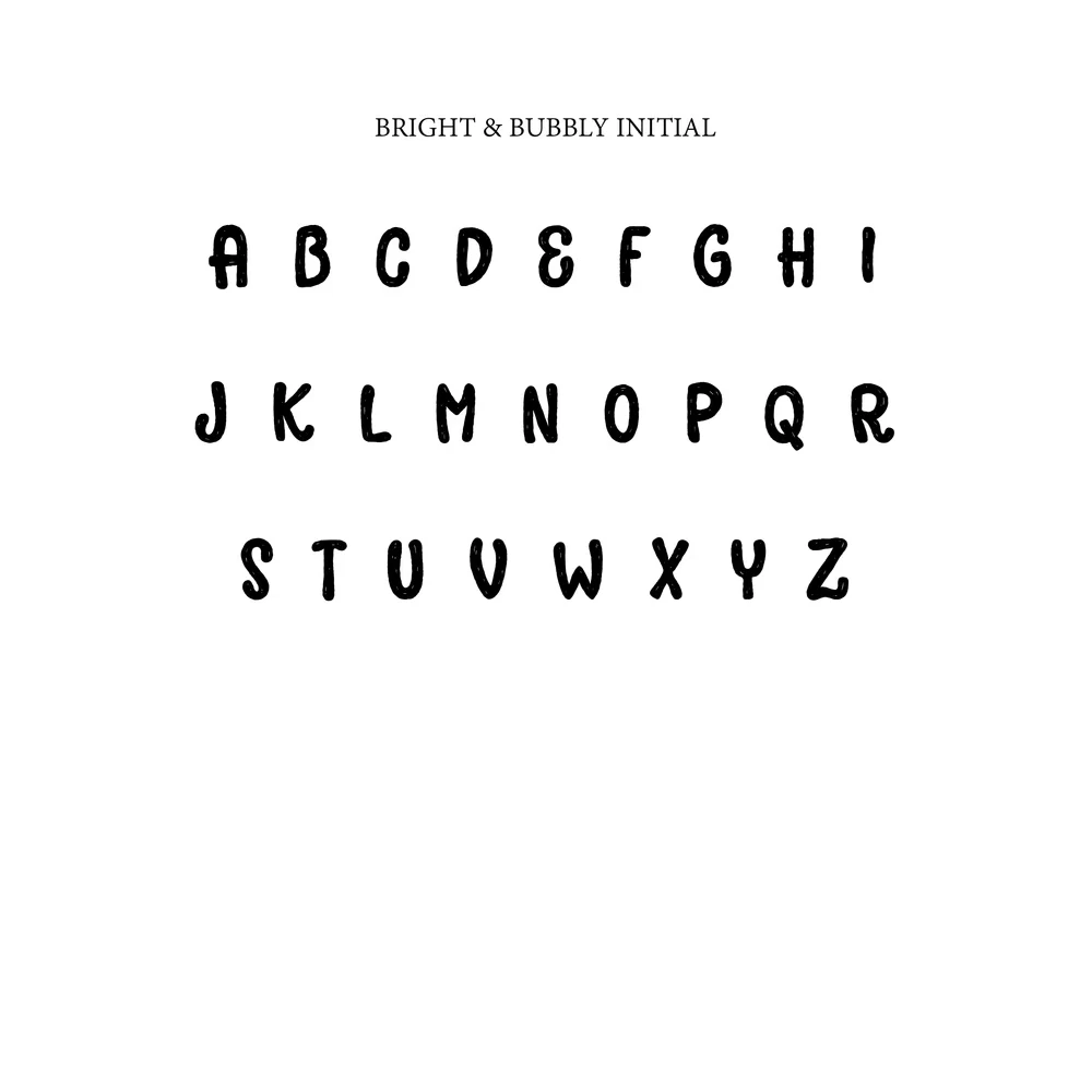 Bright & Bubbly Initial Mug (Personalised Message Optional - Various Colours) - Image 8