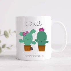 Cactus Personalised Name & Message Thank You Mug