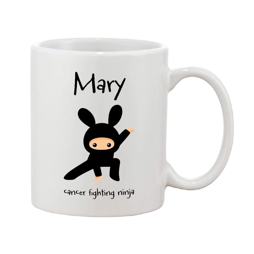 Cancer Fighting Ninja Personalised Mug - Image 3