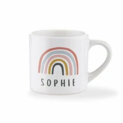 Children's Personalised Pretty Rainbow Mug