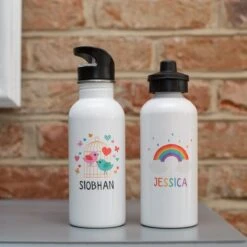 Children's Personalised Rainbow Water Bottle