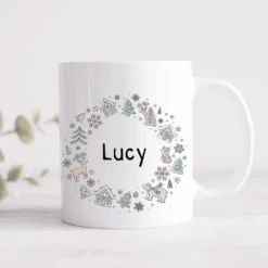 Scandi Christmas Personalised Mug
