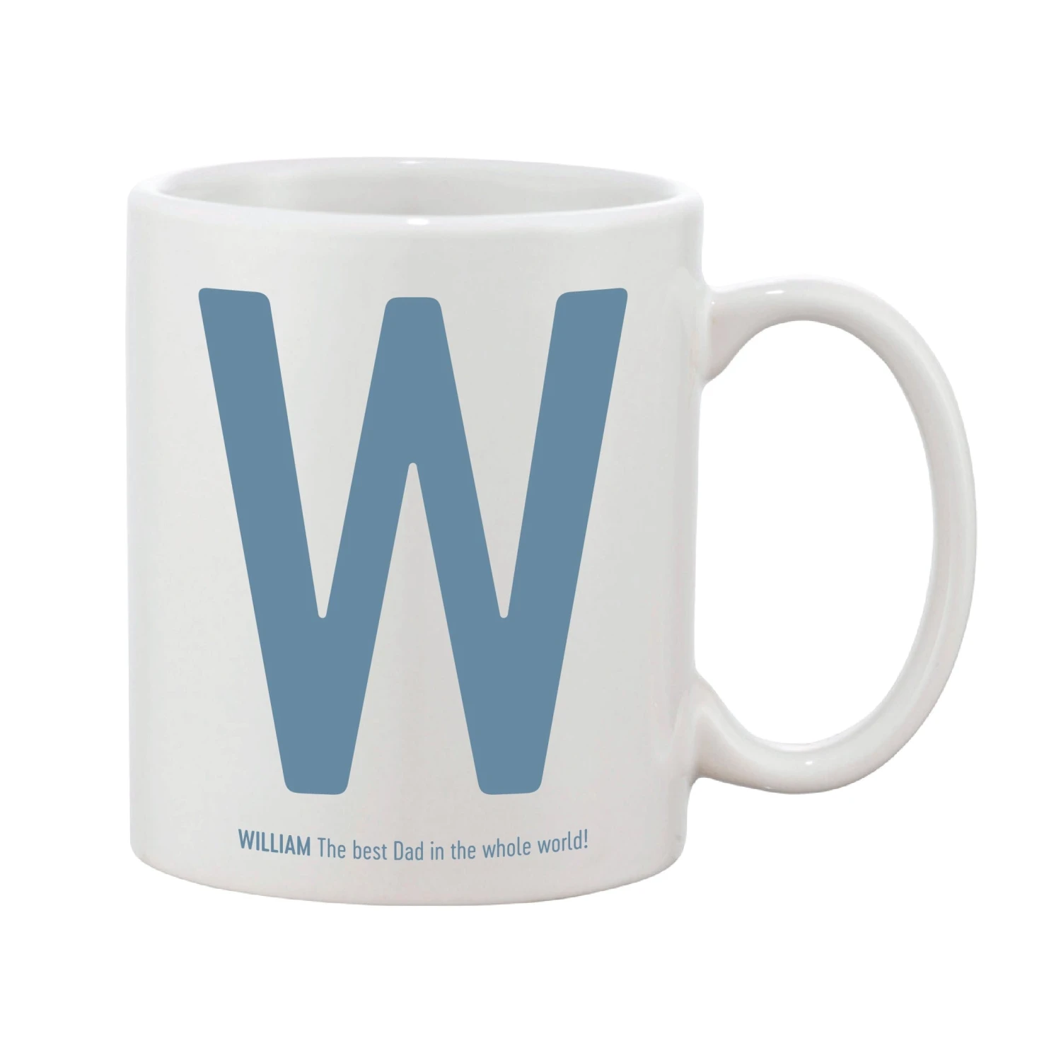 Contemporary Initial Mug (Personalised Message Optional - Various Colours) - Image 5