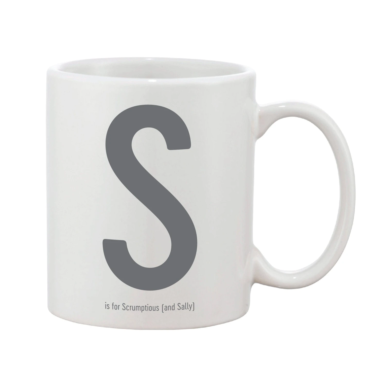 Contemporary Initial Mug (Personalised Message Optional - Various Colours) - Image 4