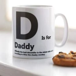 Father's Day Personalised Initial Mug