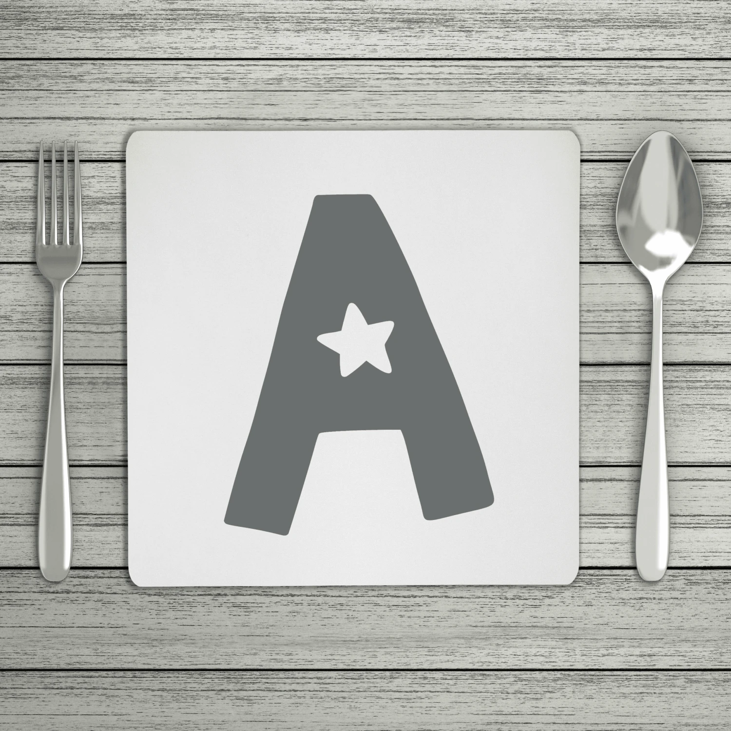 Fun Scandi Personalised Initial Placemat (Mix & Match Colours) - Image 4