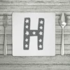 Fun Scandi Personalised Initial Placemat (Mix & Match Colours)