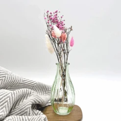 Vase Of Pink Dried Flowers
