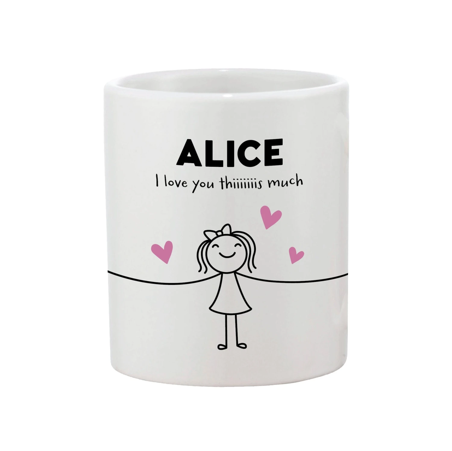 I Love You Thiiiiiiis Much Personalised Father's Day Mug - Image 3