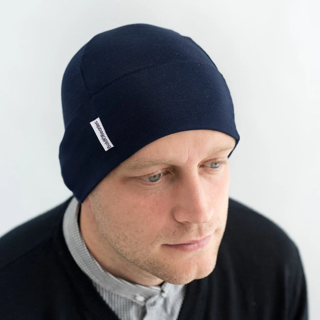 Men's Bold Beanie In Navy
