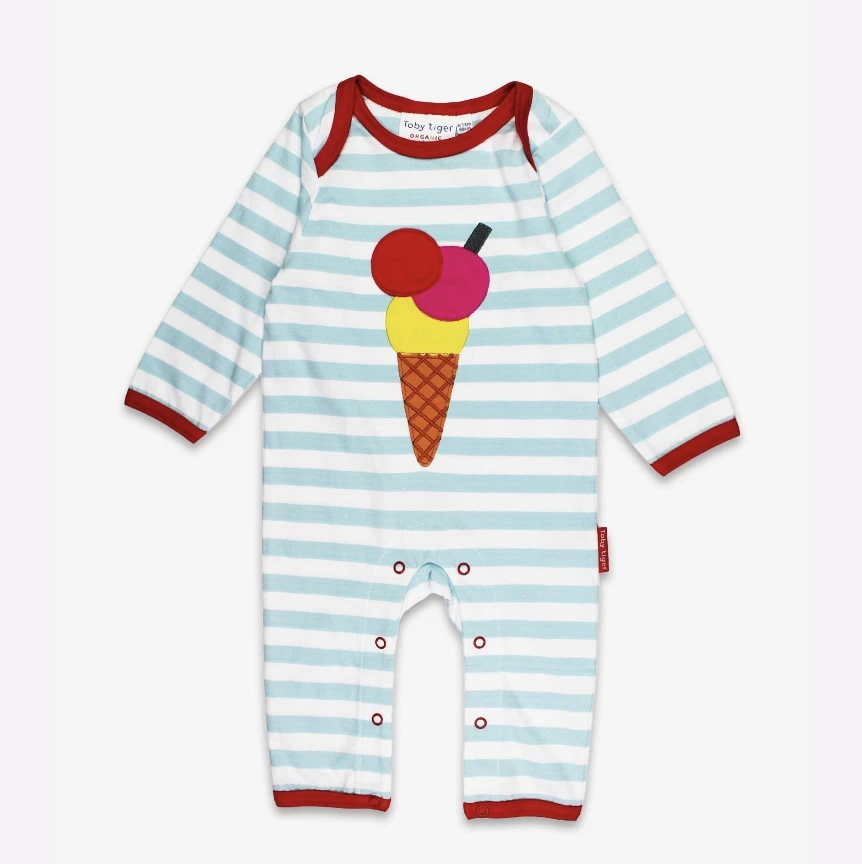 Toby Tiger Organic Babygrows - Various Designs - Image 4