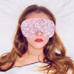 Peach Liberty Print Eye Mask