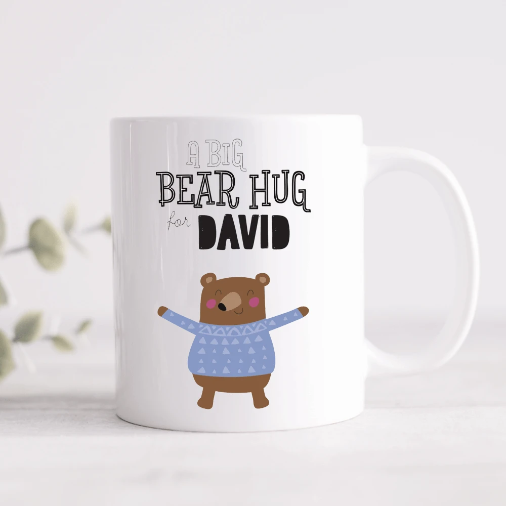 Personalised Bear Hug Mug