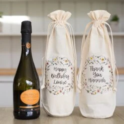 Personalised Message Bottle Gift Bag