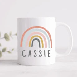 Pretty Rainbow Personalised Mug