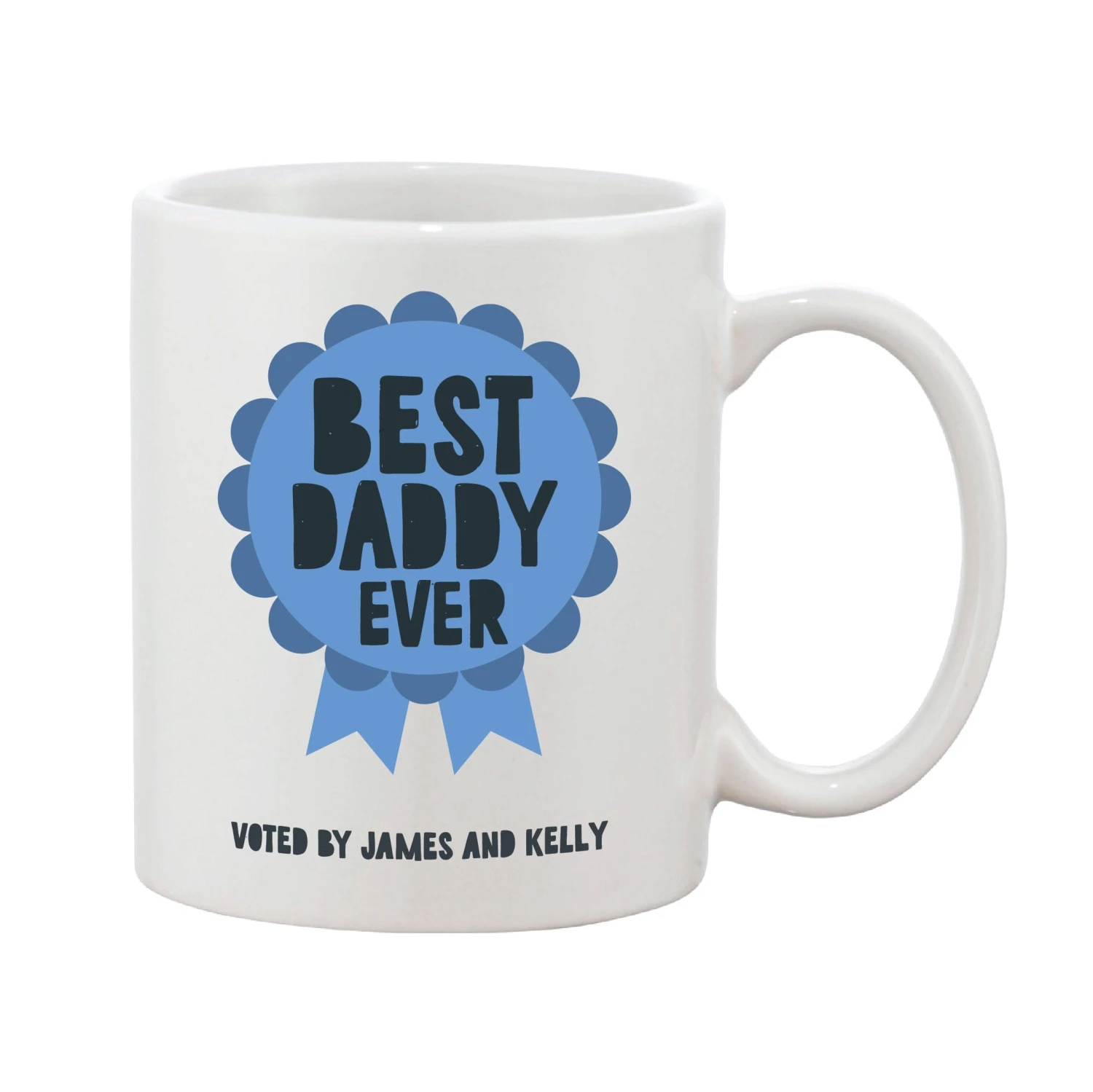 Teacher Rosette Personalised Award Mug - Pink, Blue Or Grey - Image 9