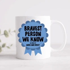 Rosette Personalised Award Mug - Pink, Blue Or Grey