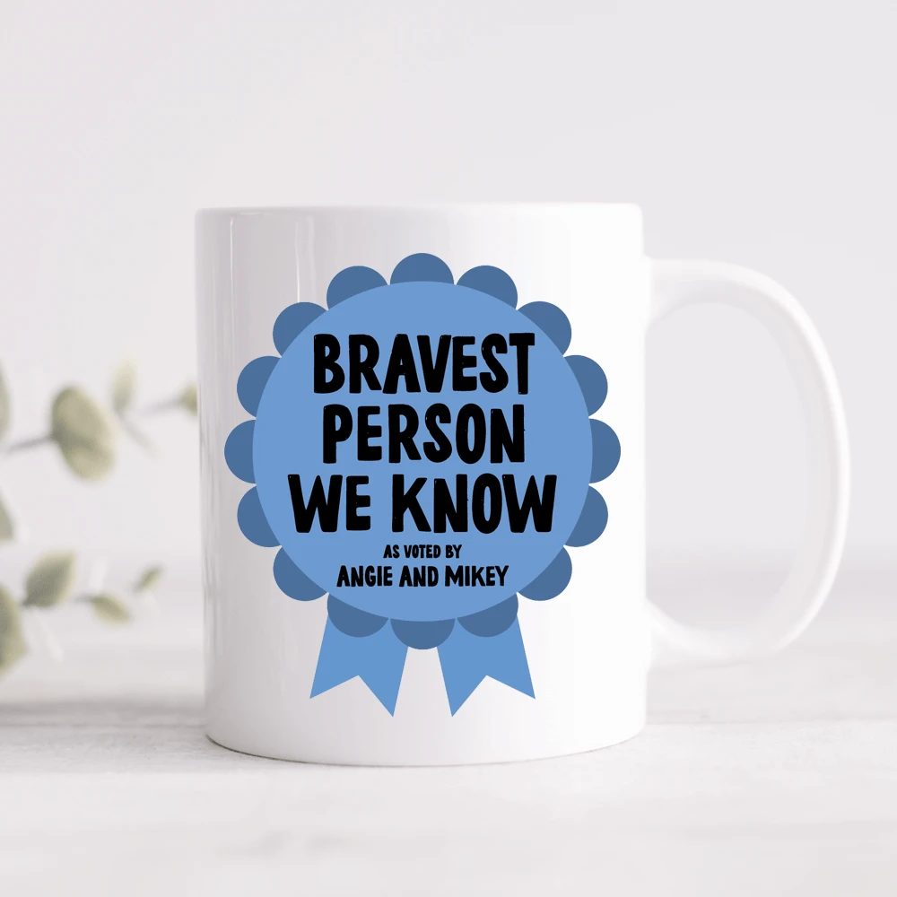 Rosette Personalised Award Mug - Pink, Blue Or Grey