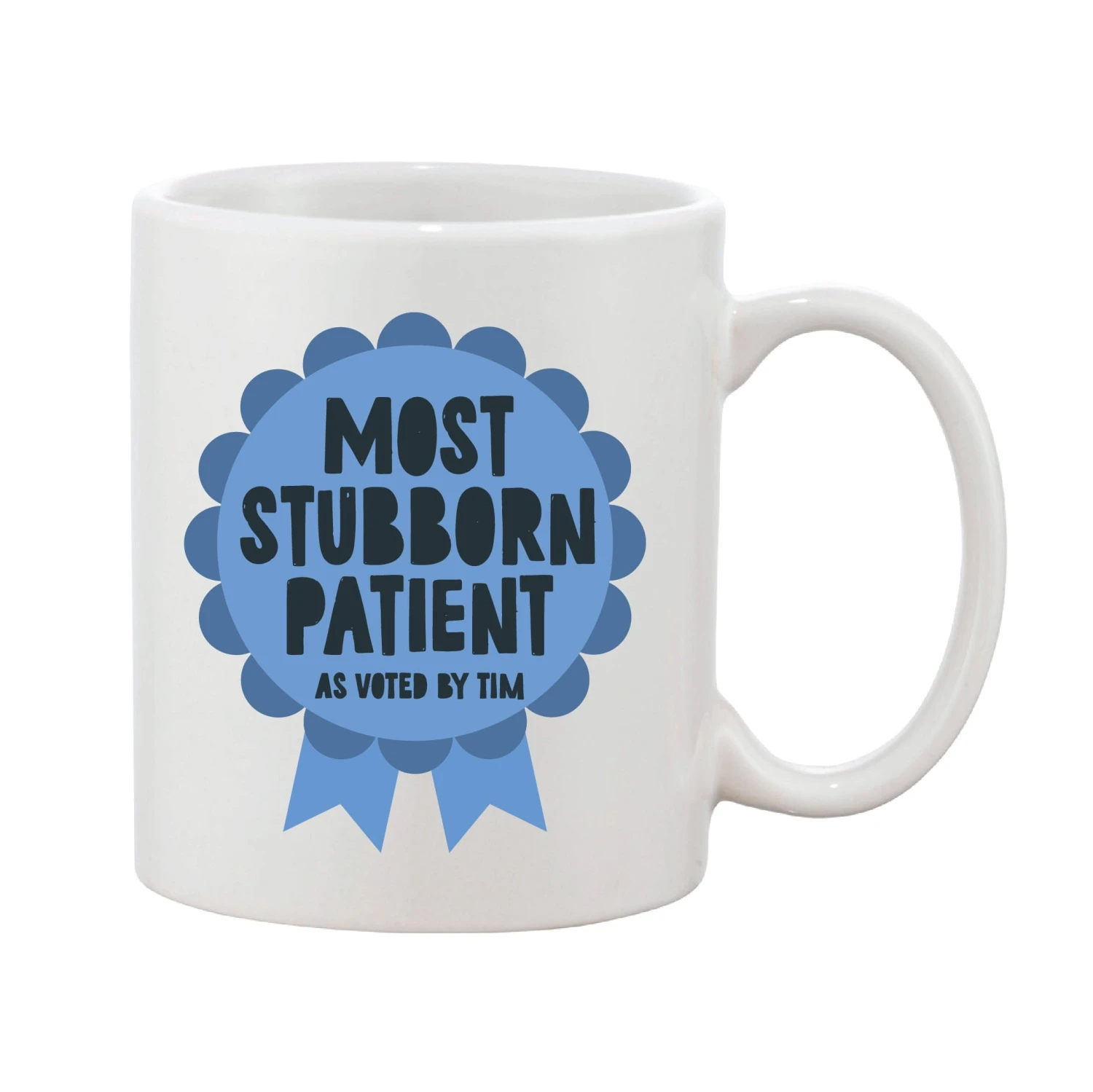 Teacher Rosette Personalised Award Mug - Pink, Blue Or Grey - Image 7