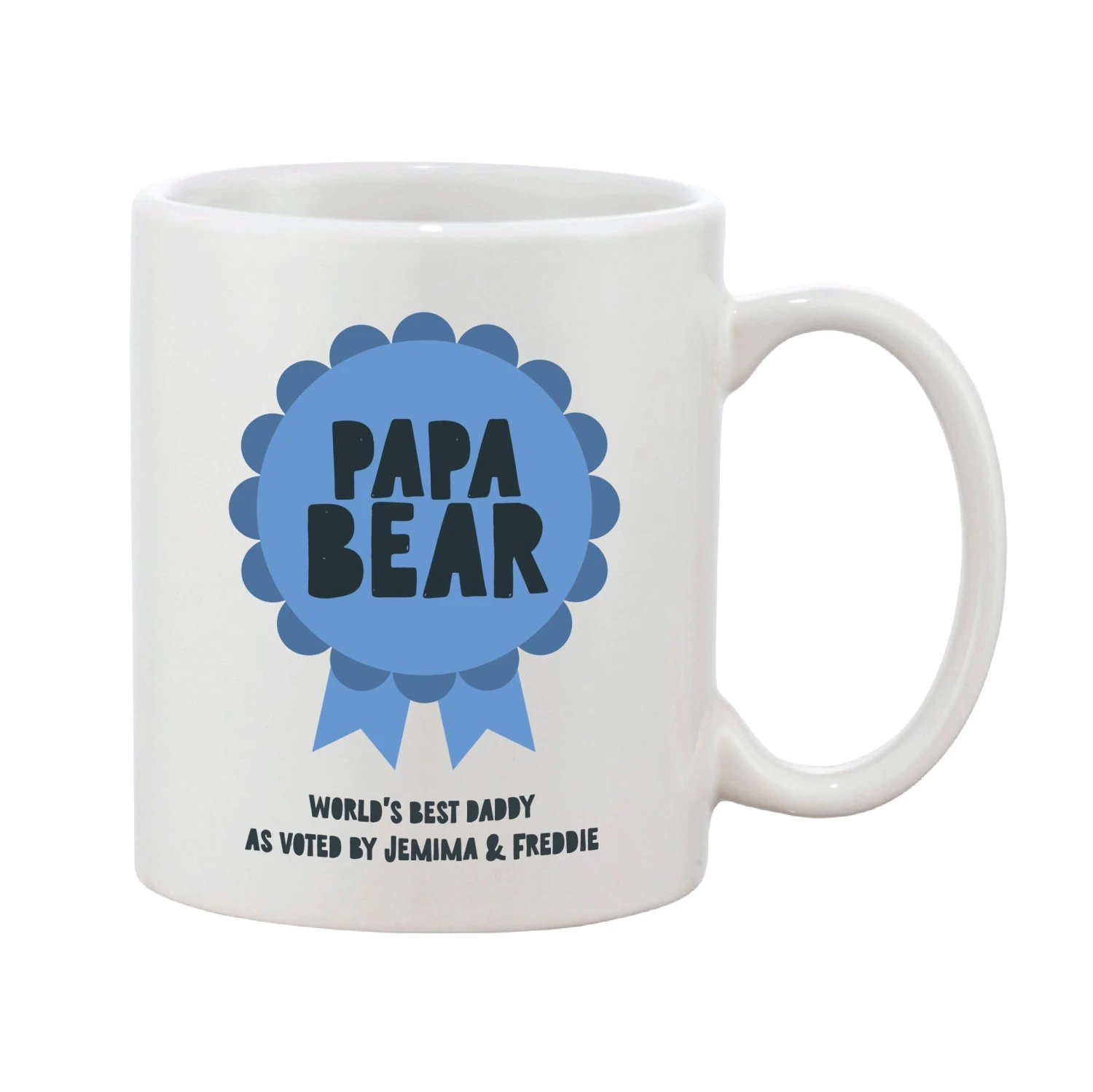 Teacher Rosette Personalised Award Mug - Pink, Blue Or Grey - Image 10