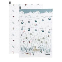 Sophie Allport Skiing Tea Towels