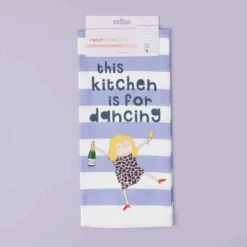 'This Kitchen Is For Dancing' Tea Towel
