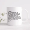 Black & White Personalised Message Mug