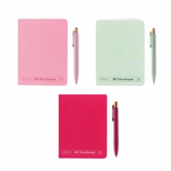 Matching Notebook & Pen - Various Colours