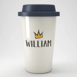 Personalised Crown Eco Travel Mug