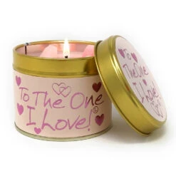 To The One I Love Scented Candle Tin