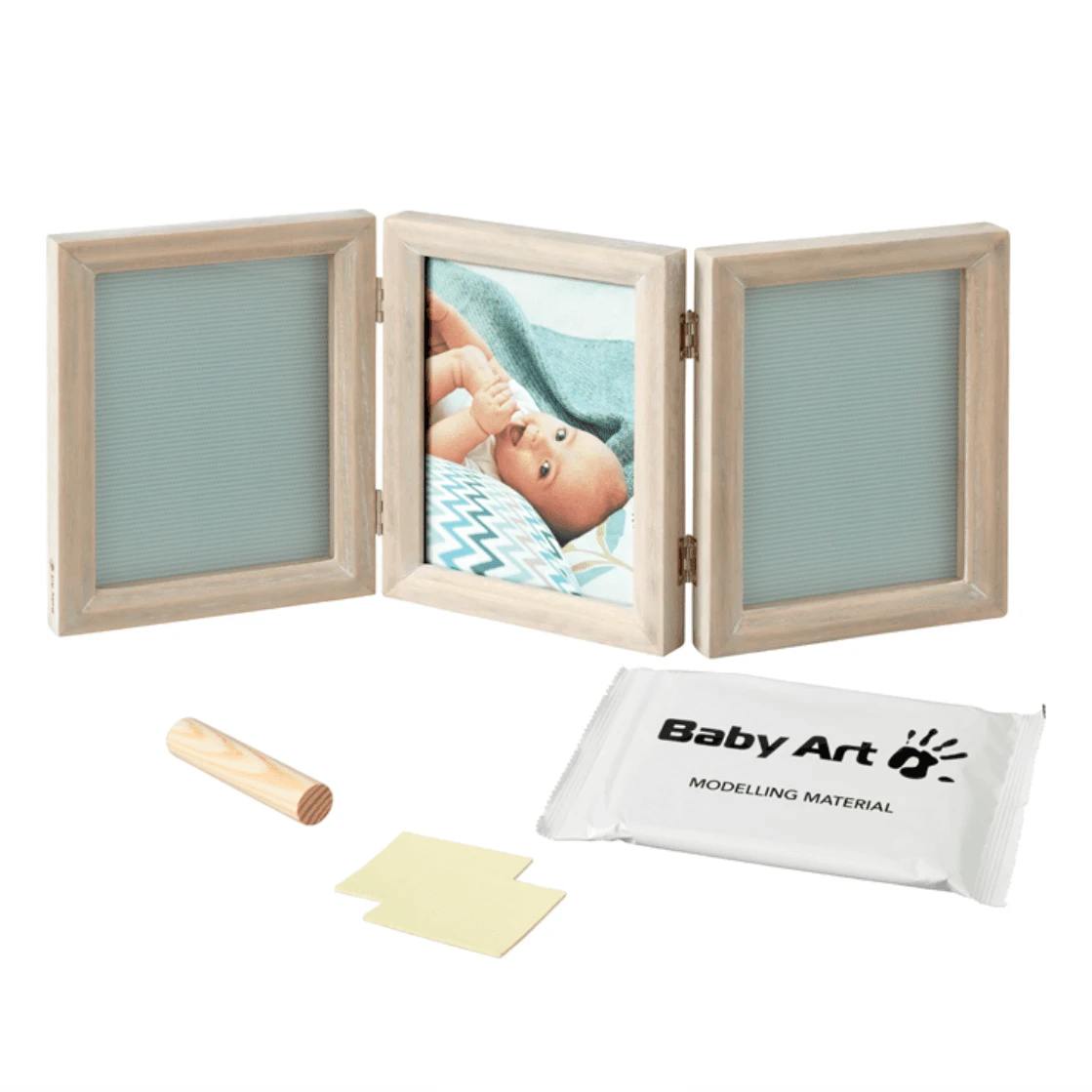 New Baby Hand And Foot Print Wooden Frame - Image 2