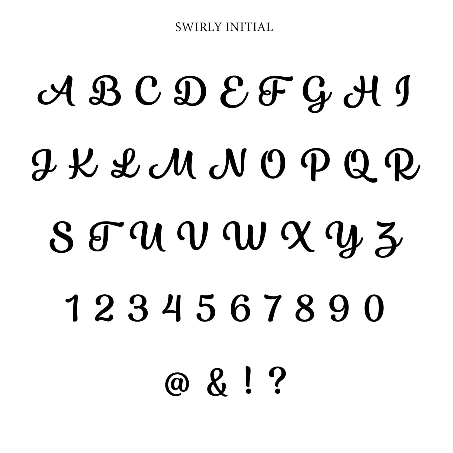 Swirly Initial Mug (Personalised Message Optional) - Image 6