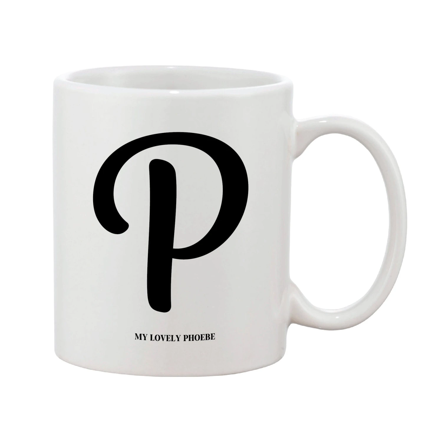 Swirly Initial Mug (Personalised Message Optional) - Image 4