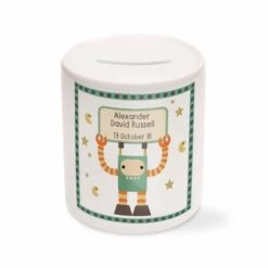 Children's Personalised Robot Money Box