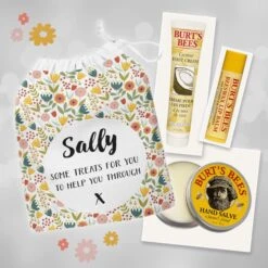Personalised Burt's Bees Pampering Gift Set