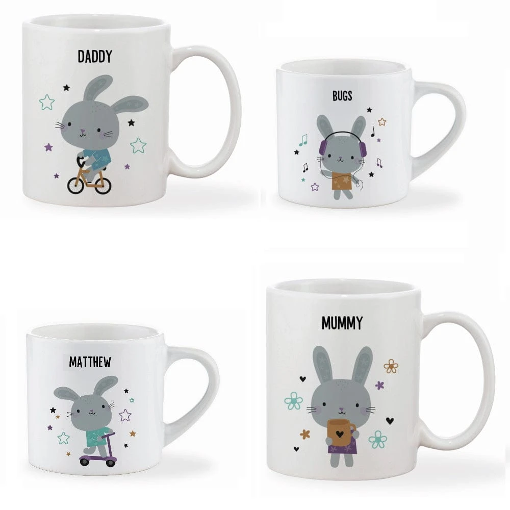 Personalised Bunny Family Mugs (Various Designs & Sizes) - Image 4