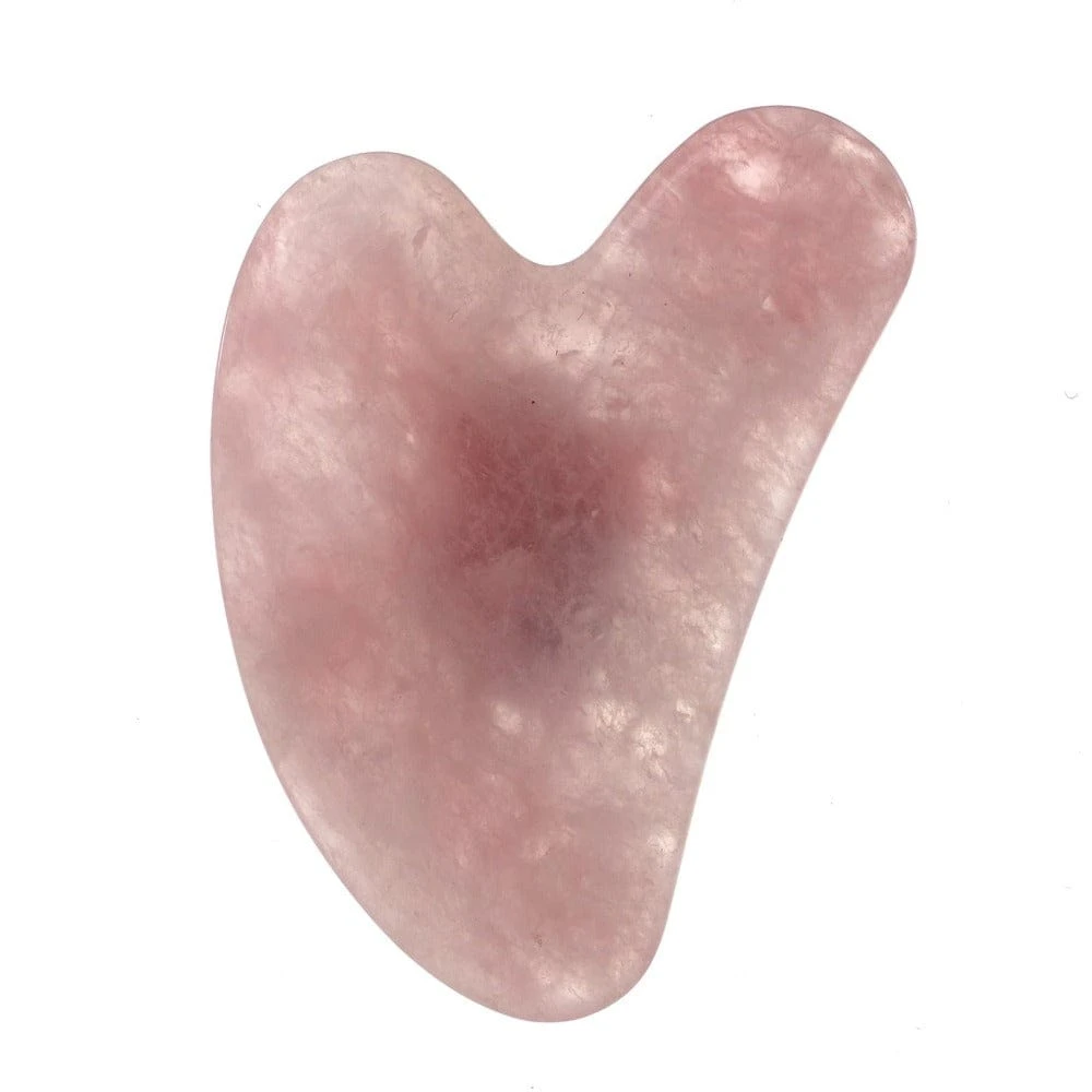 Rose Quartz Gua Sha Facial Massager - Image 2