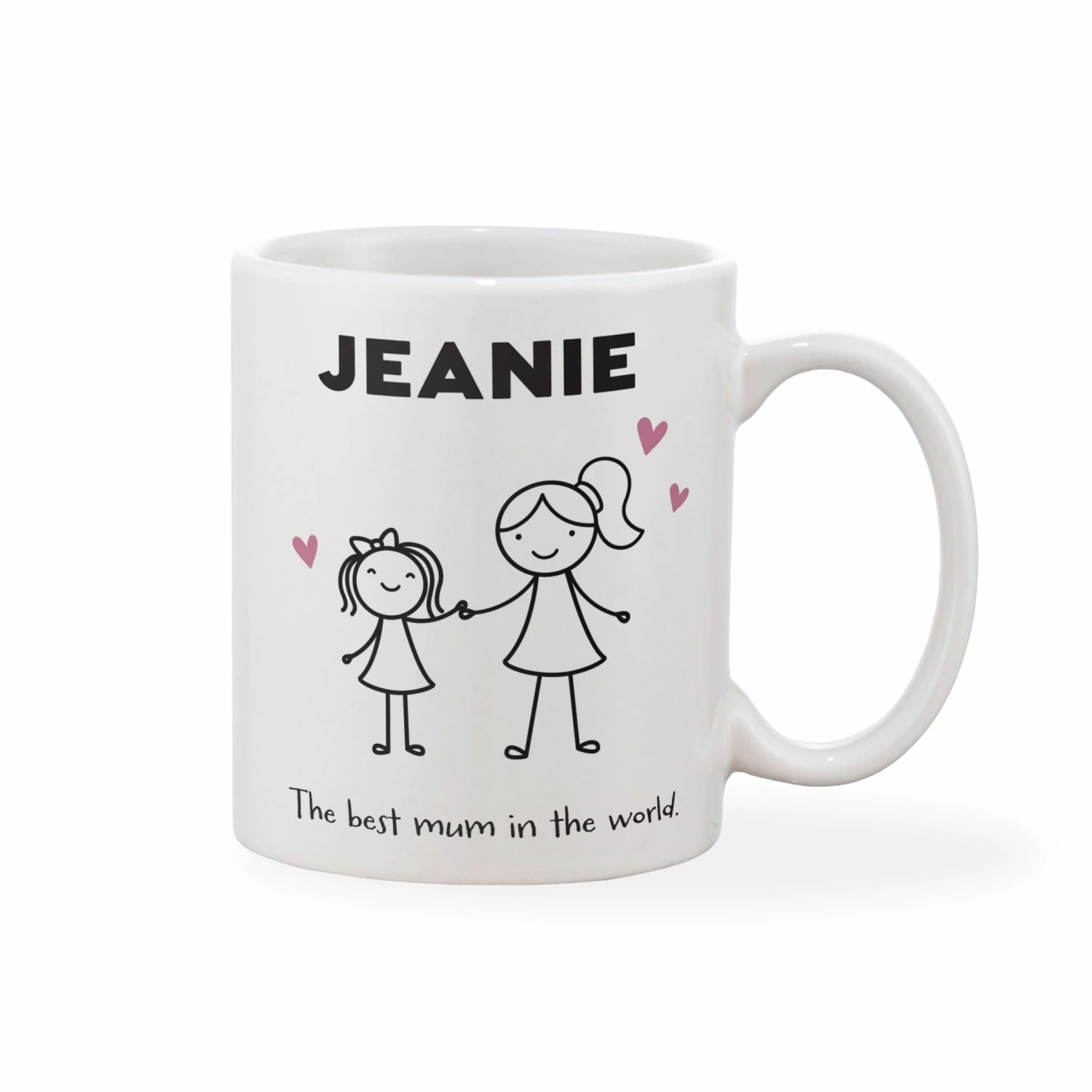 Personalised Mother's Day Mug - Mother & Child (Boy Or Girl, Pink Or Blue) - Image 2