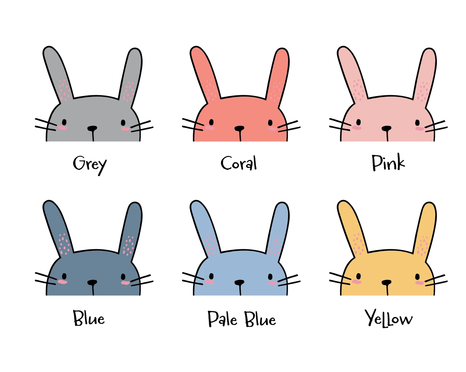 Personalised Name Bunny Children's Mug - Various Colours - Image 3