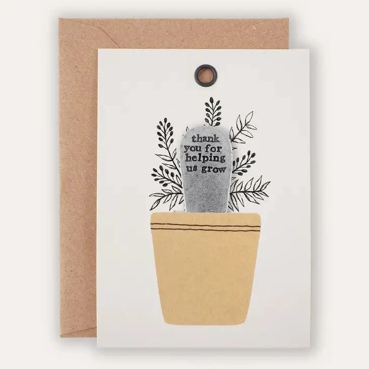 'Thank You For Helping Me Or Us Grow' Plant Marker - Image 3